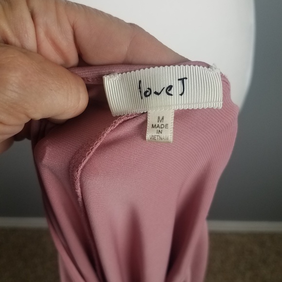 Love J Rose Colored Blouse Sz M - Picture 5 of 6